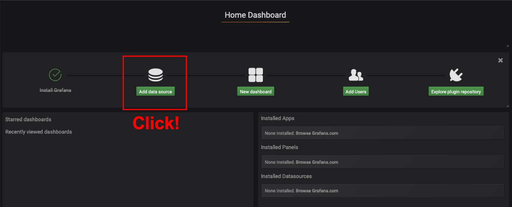 grafana add db source